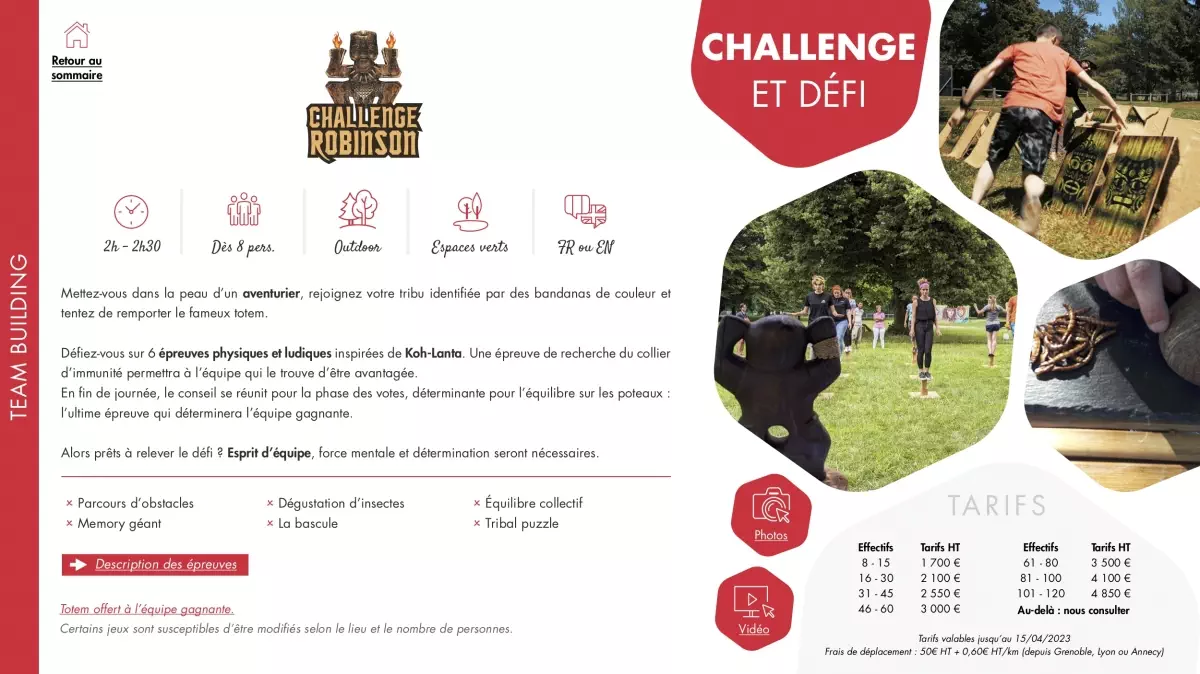 Challenge Robinson