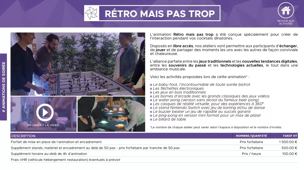 Tarifs
