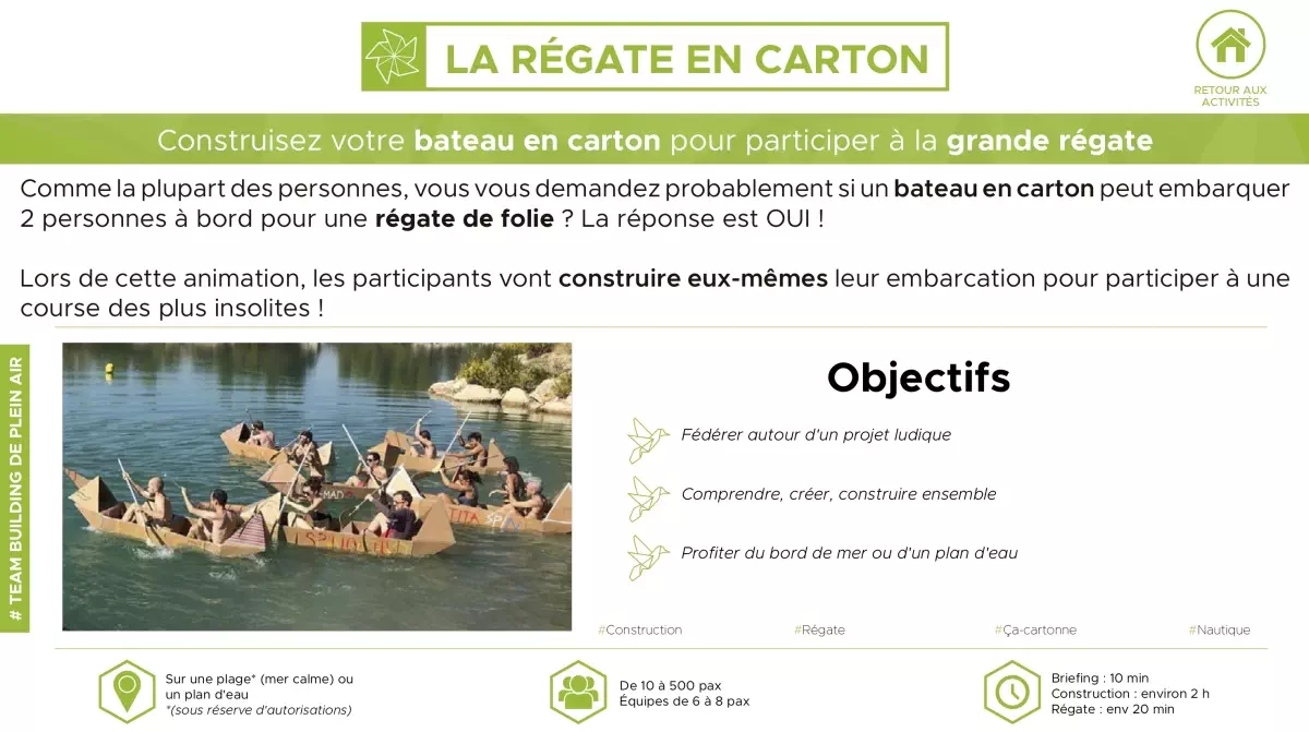 La Régate en carton