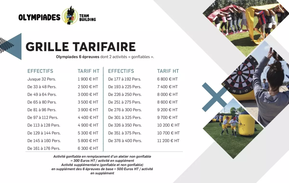 Tarifs