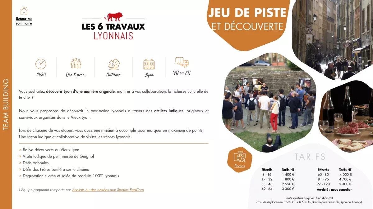 Les 6 travaux lyonnais