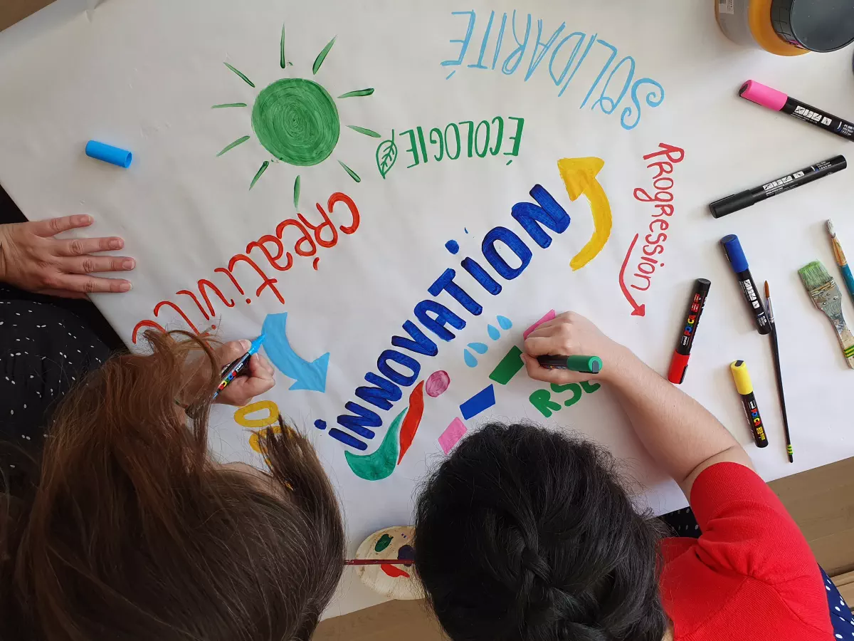 Fresque autour de valeurs