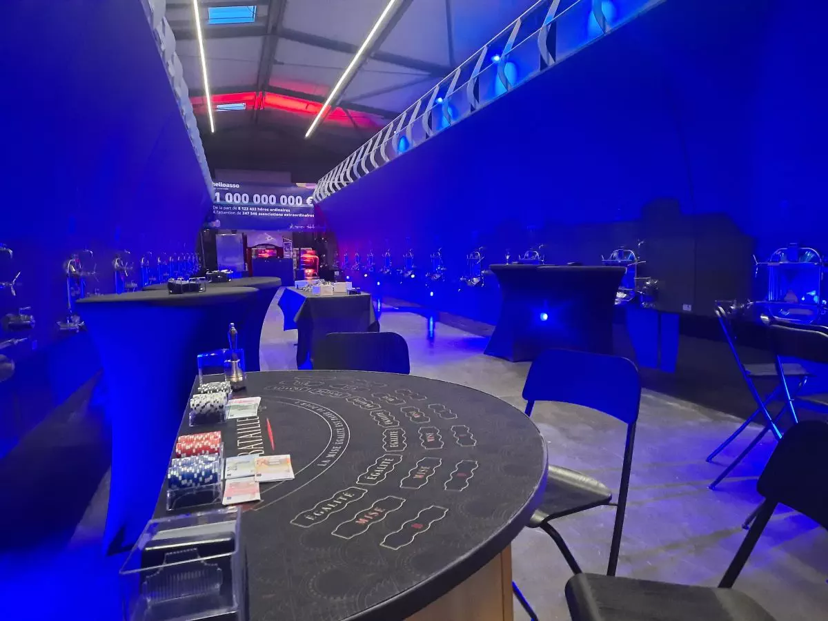 Jeux de casino dans le cuvier