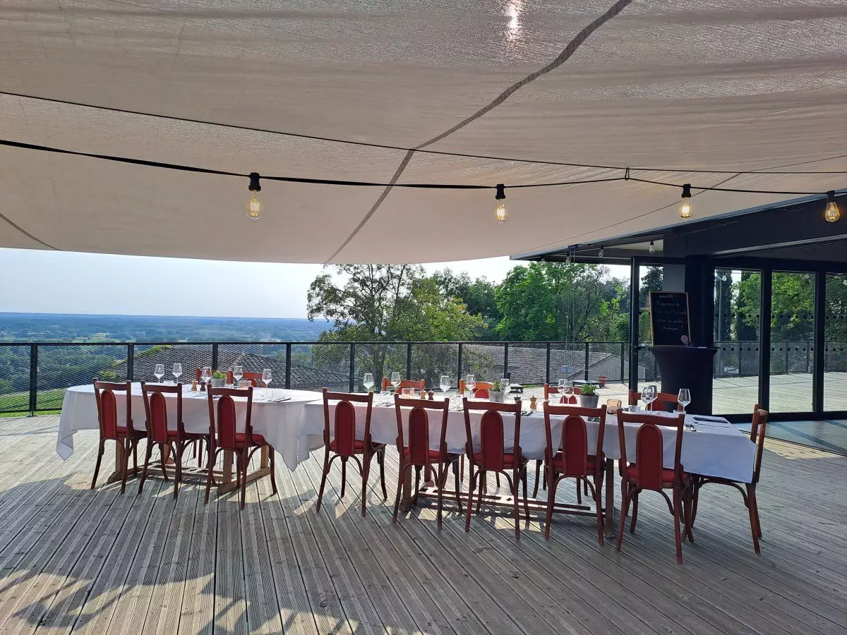 Privatisation de la terrasse, dîner assis