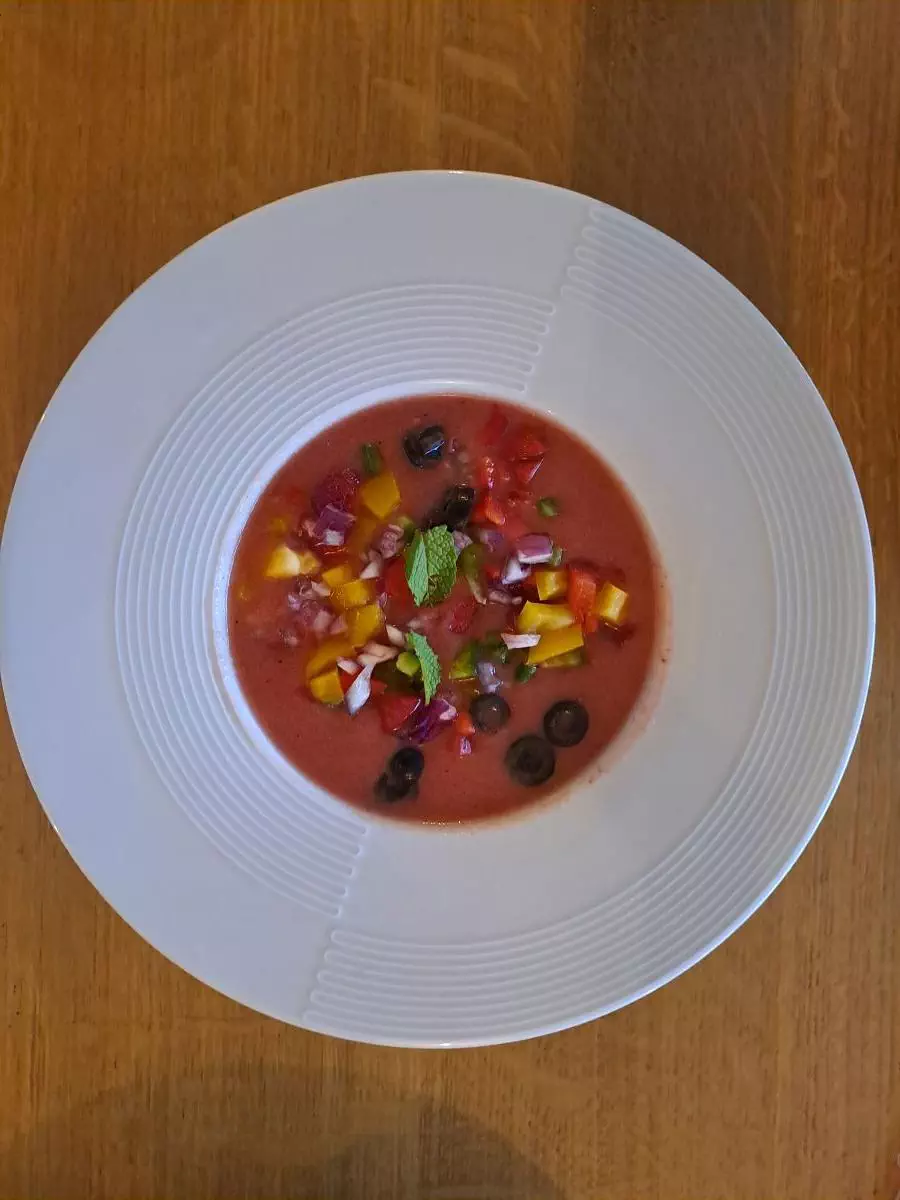 Entrée d'un dîner privatisé
