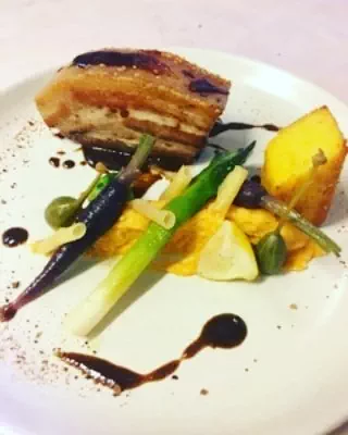 poitrine de cochon confites