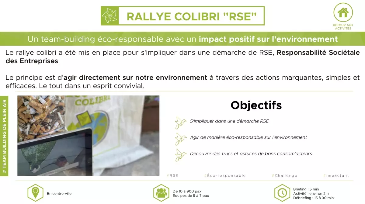 Rallye colibri "RSE"