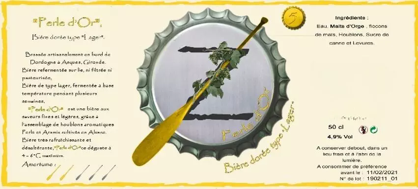 Etiquette Perle d'Or