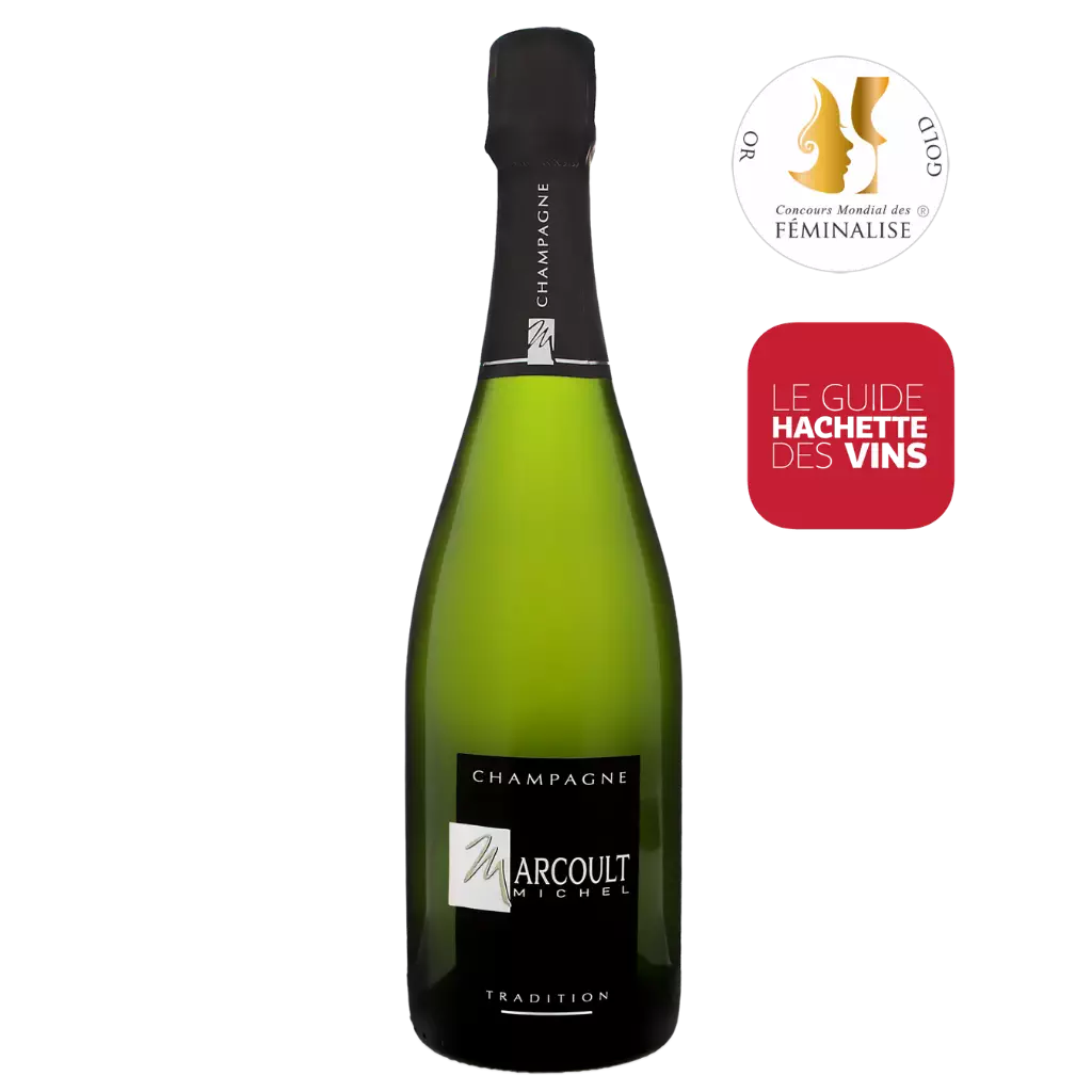 Ce champagne brut aux reflets or gris et aux notes fruitées, offre une belle tension et une rondeur en bouche. Il accompagne vos divers moments de convivialité.