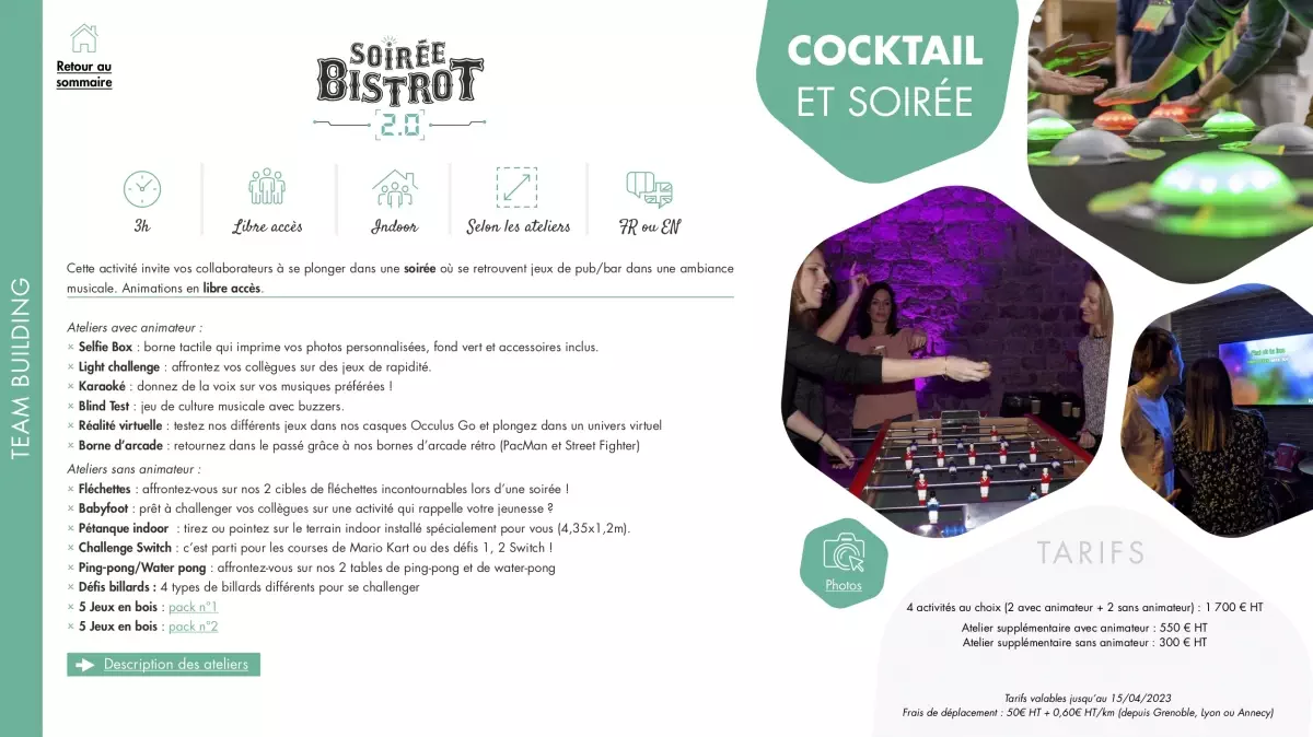 Soirée Bistrot 2.0