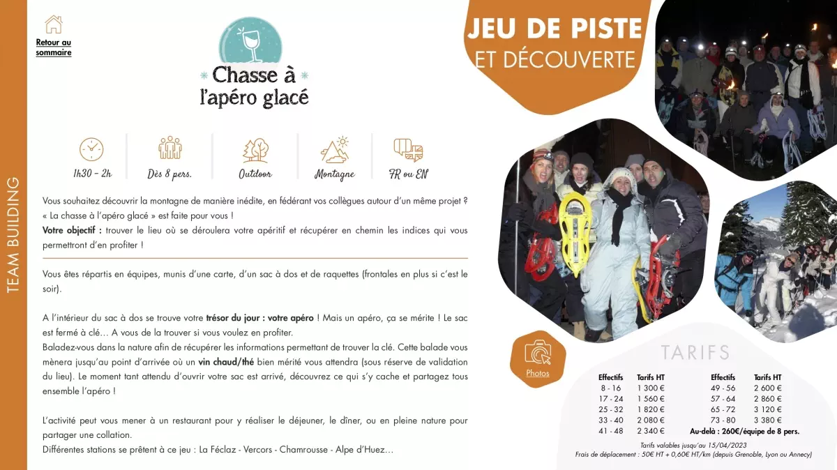 Chasse à l'apéro glacé