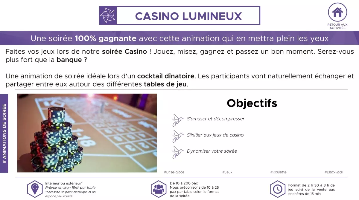 Casino lumineux
