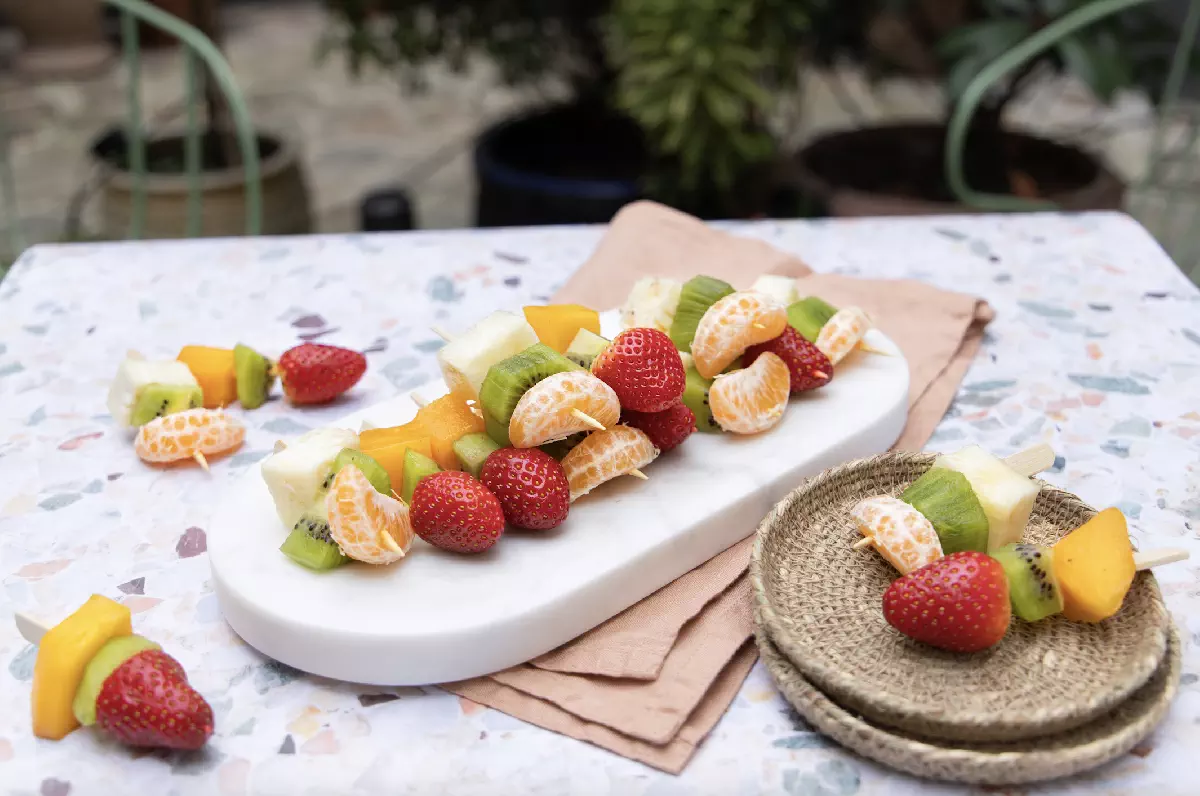 Brochettes de fruits