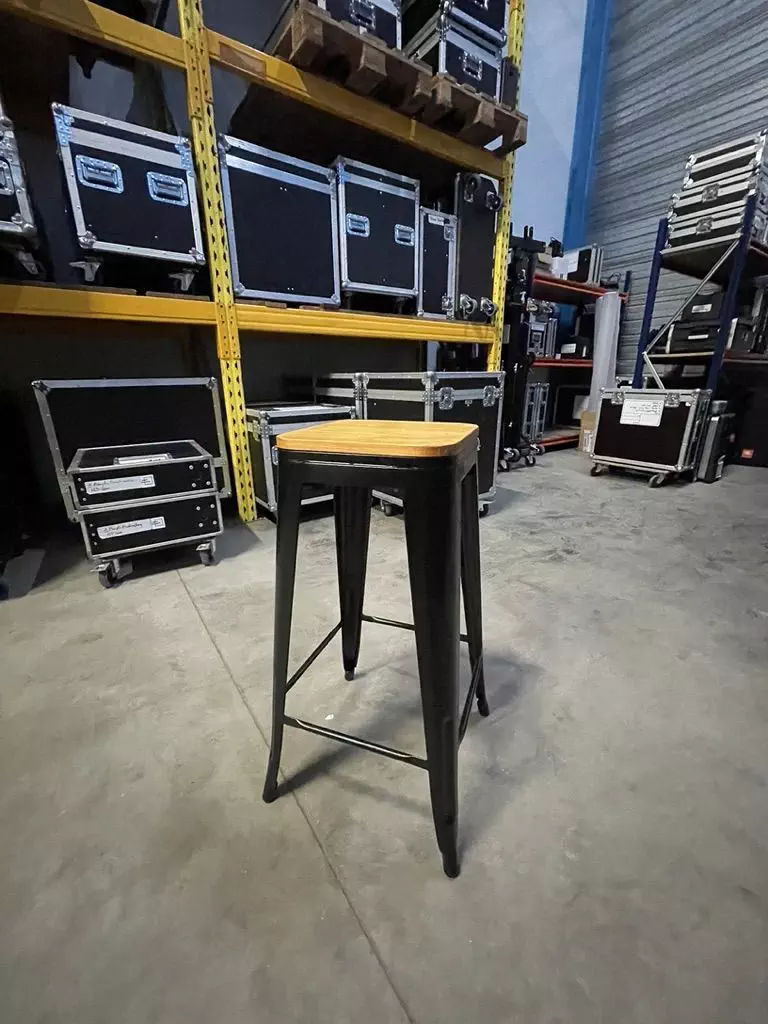 Tabouret metal Bois