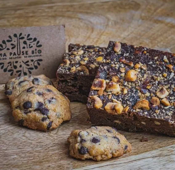 petit déjeuner cookies brownie