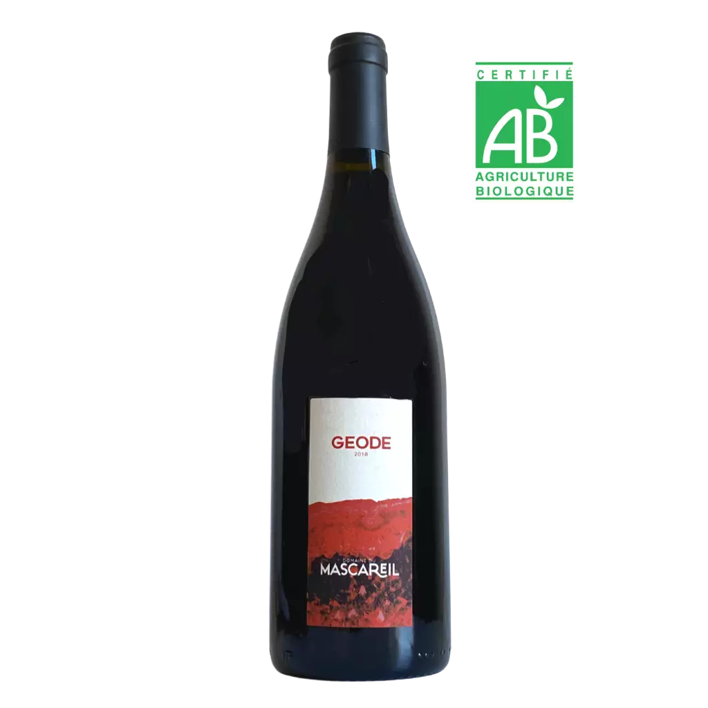 La cuvée Géode est un vin rouge fruité et gourmand. Cette cuvée est appréciée avec des viandes grillées, mais aussi avec des préparations plus raffinées