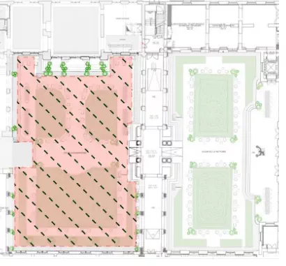 Plan du Jardin des Drapiers