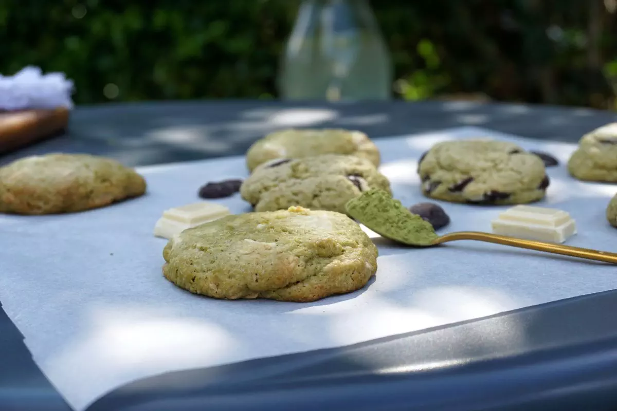 Cookie thé matcha chocolat blanc