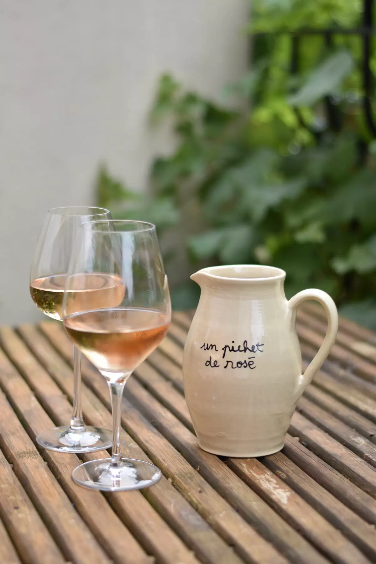 Un pichet de rosé