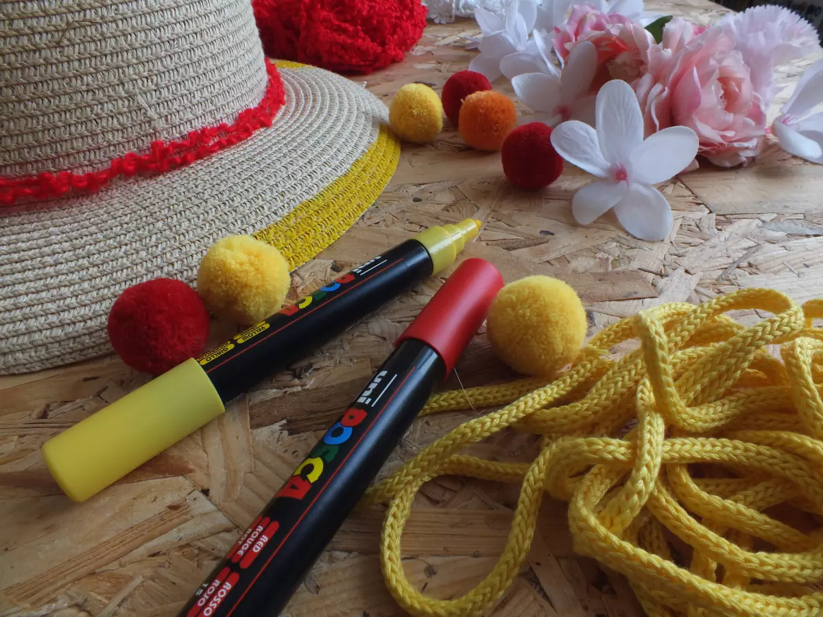 Customisation chapeau de paille