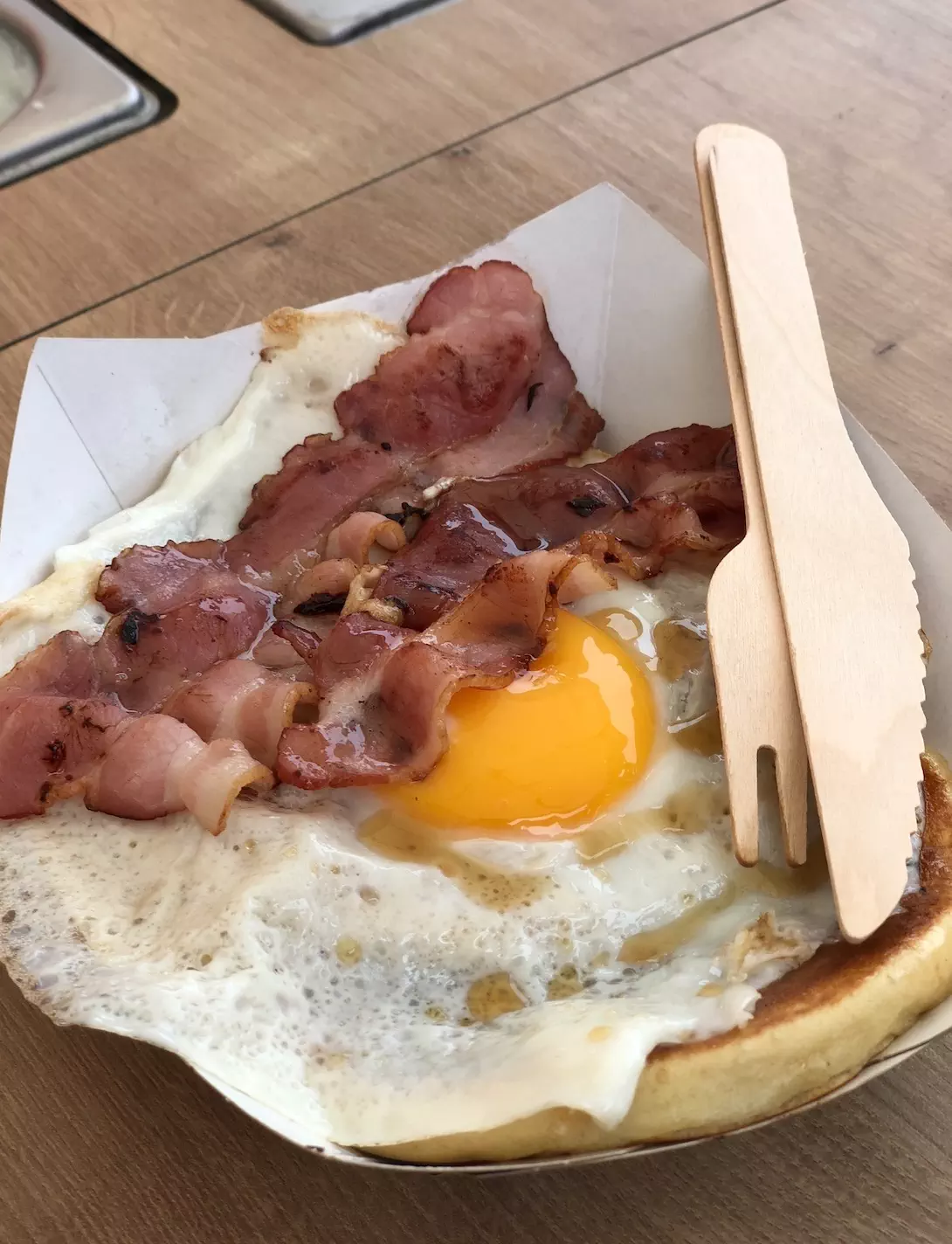 Pancakes Egg / bacon / sirop d'érable