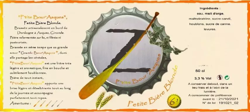 Etiquette P'tite Bour'Asques