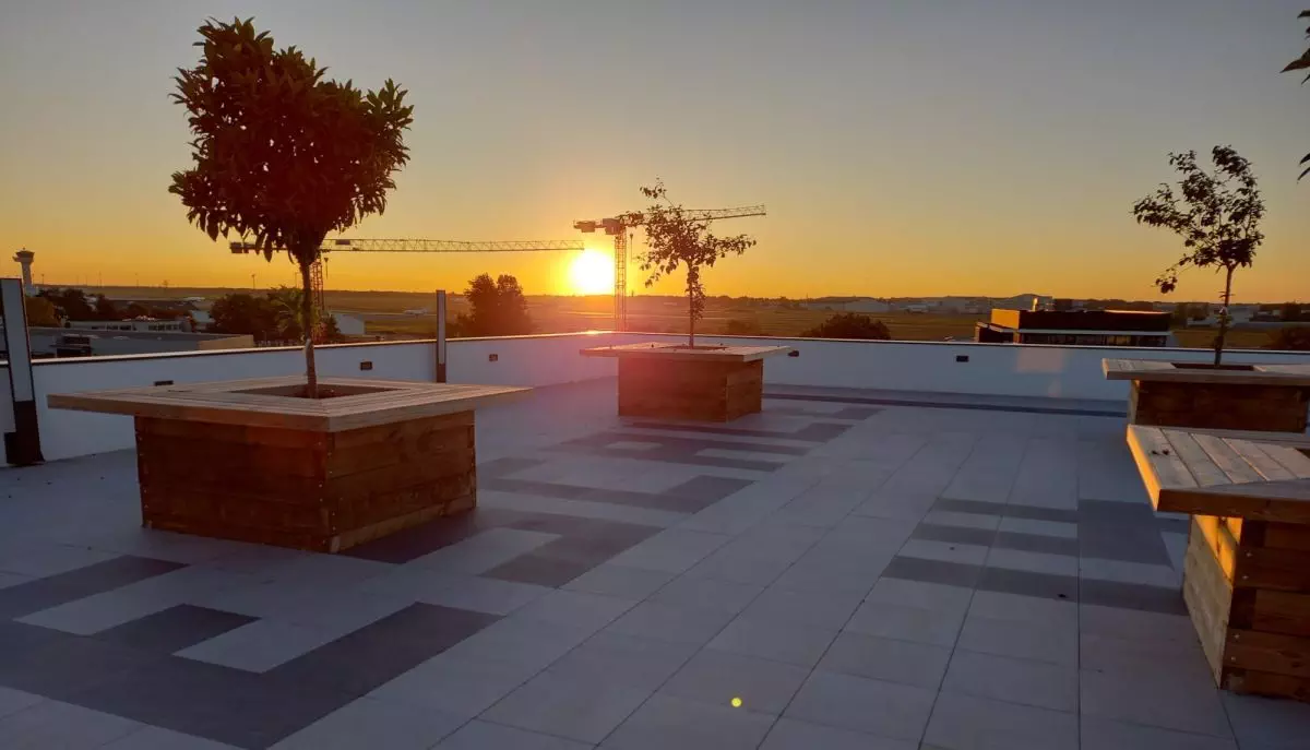 Coucher du soleil à L'Escale