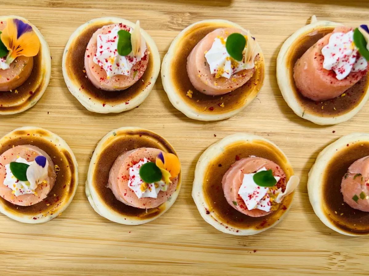 Blinis saumon gravlax 