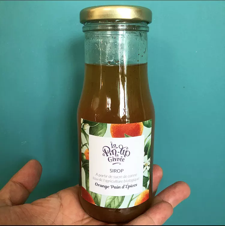 Bouteille de sirop personnalisable