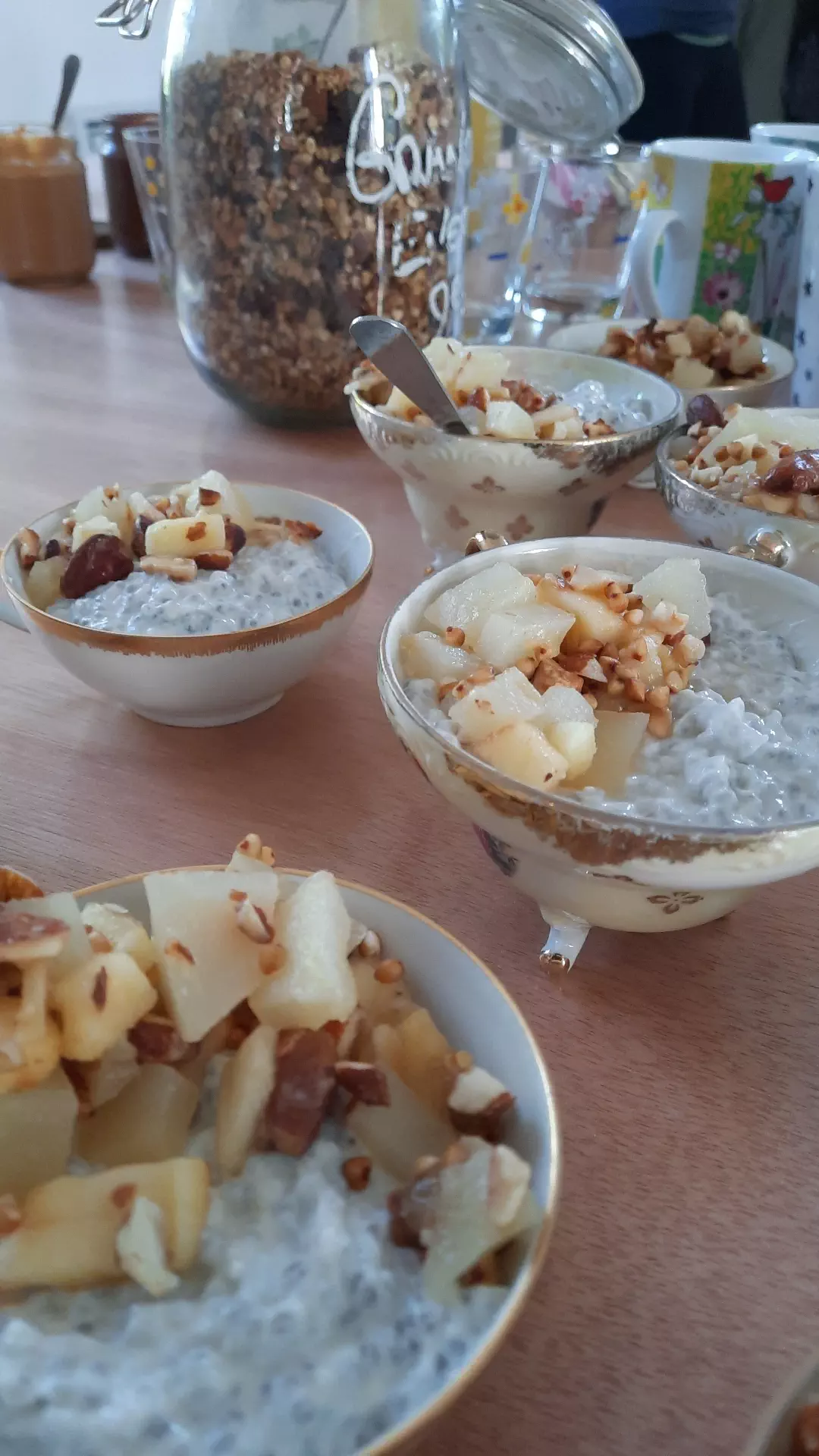 pannacotta et chia pudding