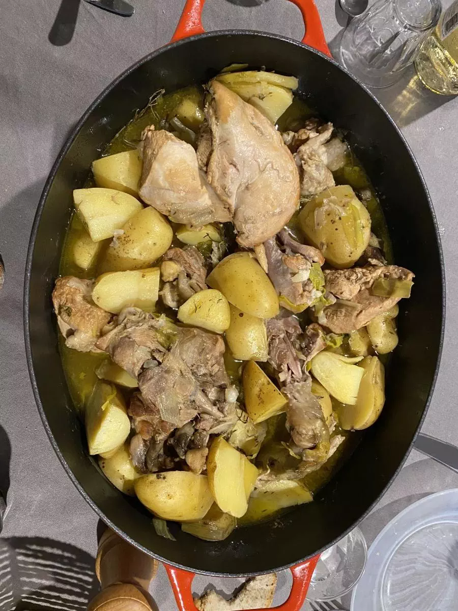 la cocotte sur la table !