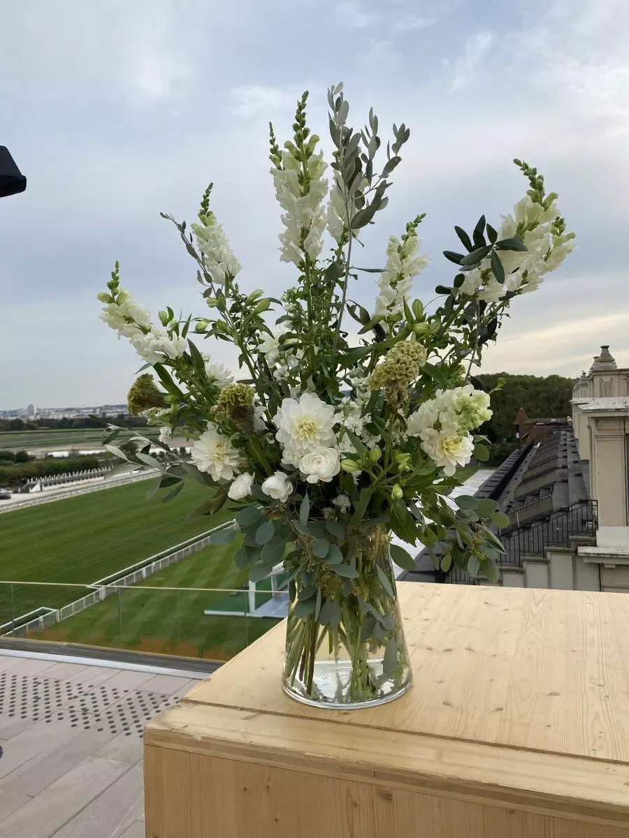 Motif de buffet écoresponsable blanc
