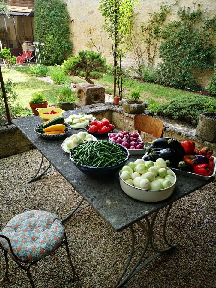légumes du champ à l'assiette
