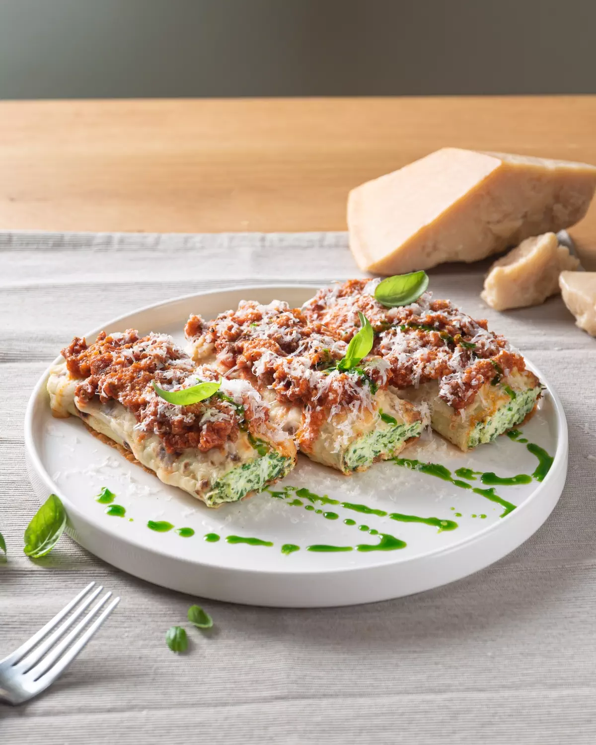 Cannelloni de crêpes épinards et ricotta