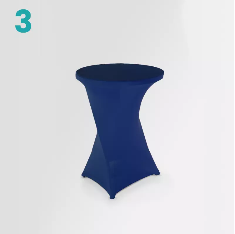 Mange debout pliant housse bleu