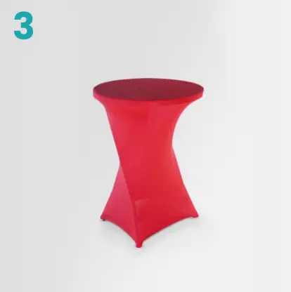 Mange debout pliant housse rouge