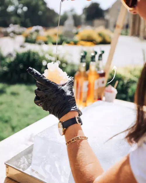 Granités aux sirops bio de la Maison Meneau