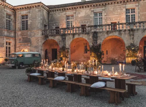 Location de mobilier de réception en bois