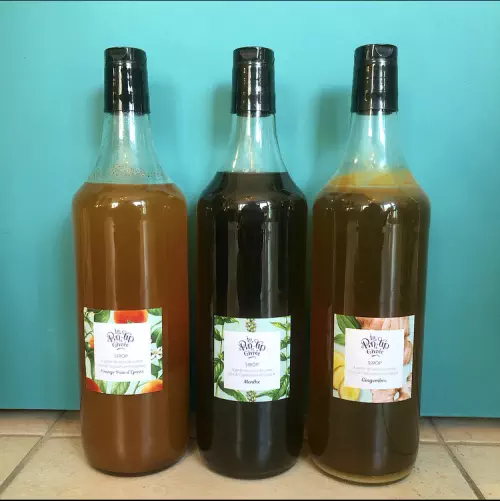 Bouteille de sirop maison