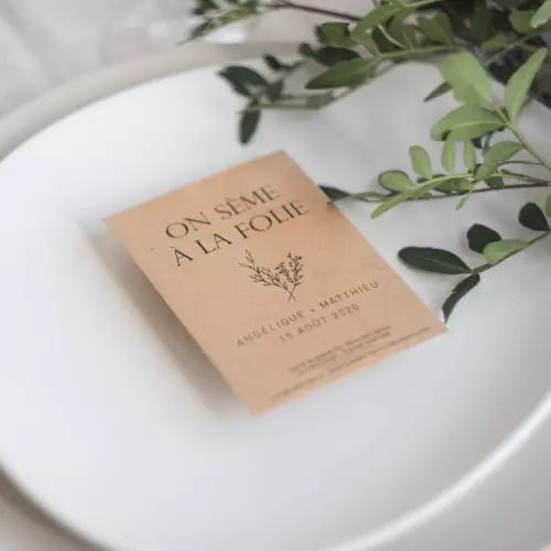 Sachets de graines "On sème à la folie"