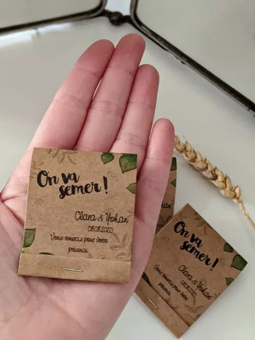SACHET DE GRAINES - Format Allumette