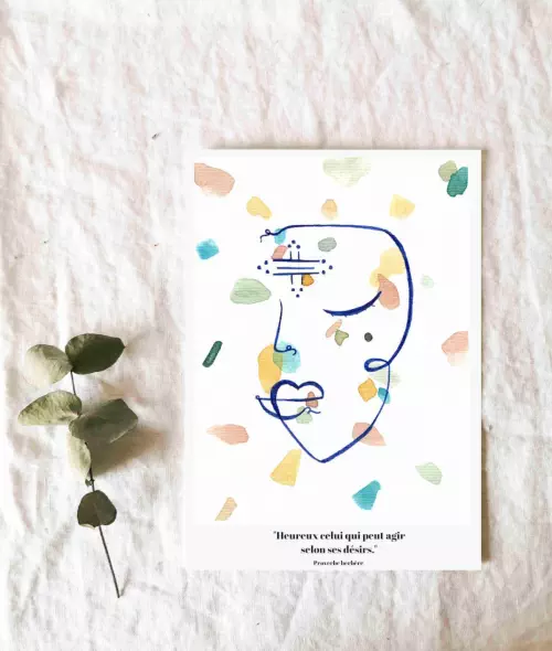 Illustration : cadeau pour invités non matérialiste