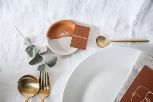 Petit vide-poche en terre cuite : cadeau invité mariage