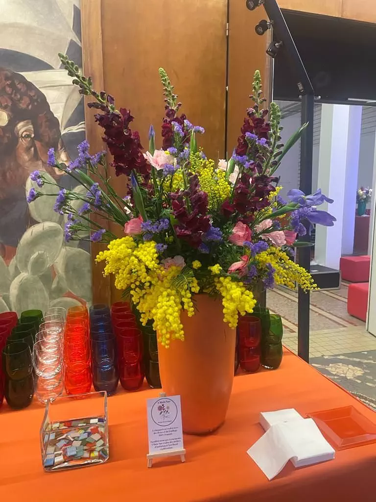 Motif de buffet écoresponsable coloré