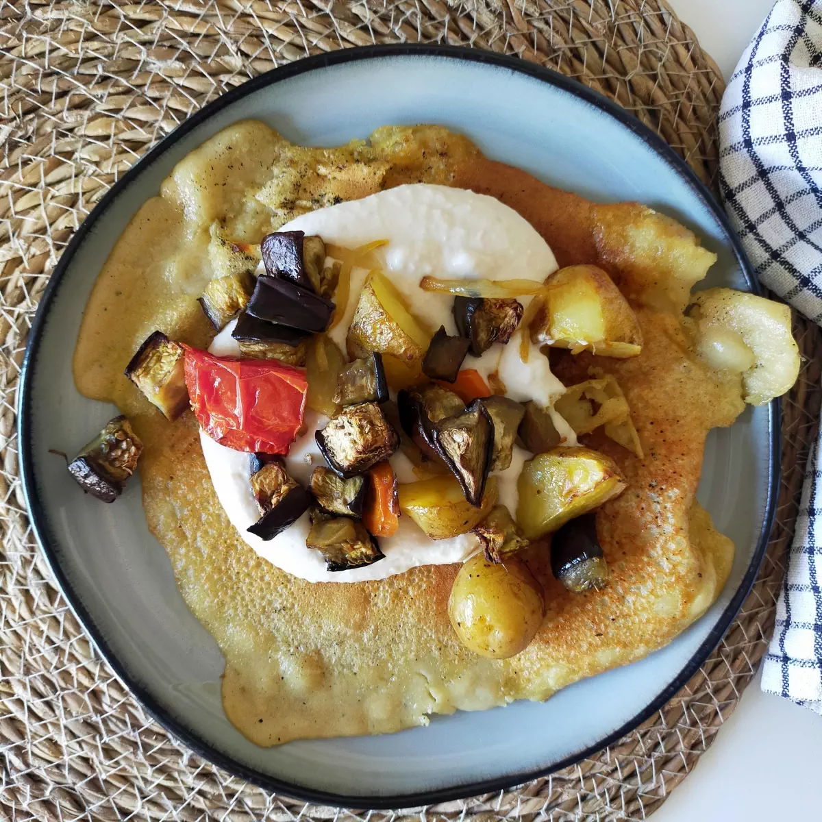 Exemple de plat - Socca