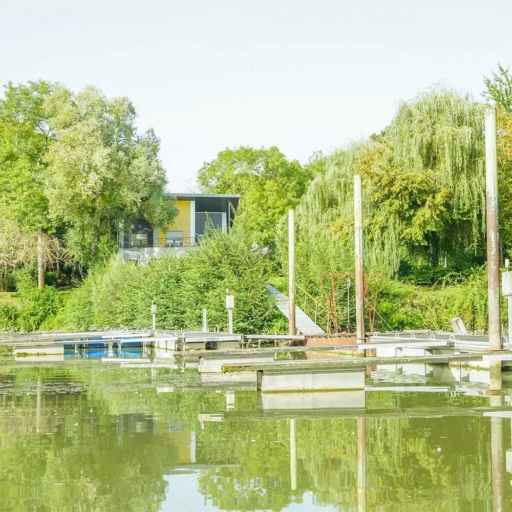 Parc arboré en bord de Seine