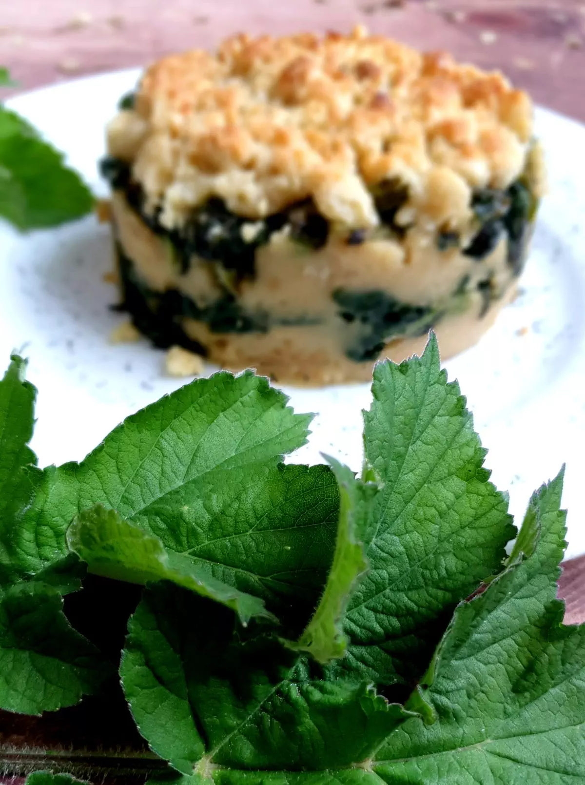 Crumble salé à la Berce
