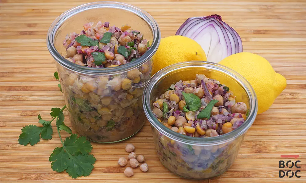 Salade de pois chiches citron confit Boc d'Oc