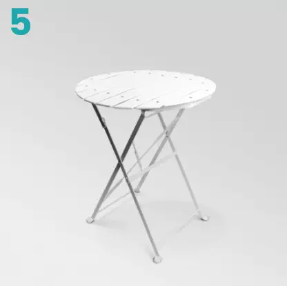 Table Square Blanche
