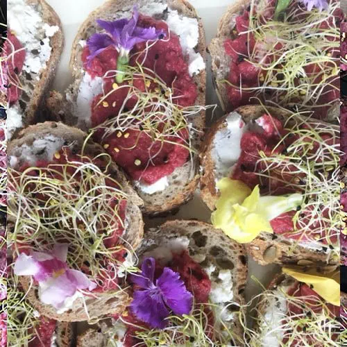 Tartines fleuries - Brunch